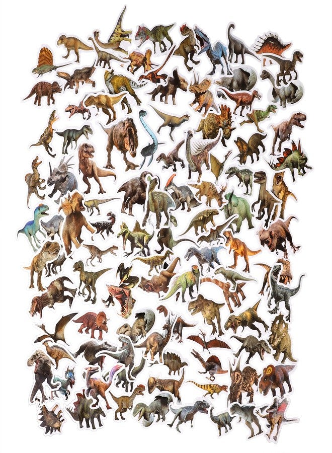 AIPULIDUO 100Pcs of Waterproof Vinyl Dinosaur Stickers Featuring Jurassic-Themed Designs, Ideal for Children, Teens, and Enthusiasts. Suitable for Use On Water Bottles, Laptops, Skateboards A - Image 2